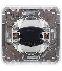 Выключатель Makel Mimoza двухклавишный встраиваемый белый с подсветкой (12023) - фото 5