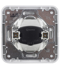 Переключатель Makel Mimoza одноклавишный встраиваемый белый с подсветкой (12025) - фото 4