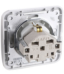 Розетка Makel Mimoza встраиваемая белая керамика (12008) - фото 2