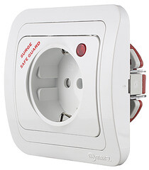 Розетка Makel Mimoza встраиваемая белая с сетевым фильтром со шторками (14002139) - фото 5