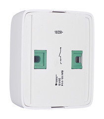 Выключатель Hegel Alfa одноклавишный накладной белый с подсветкой (ВА10-114) - фото 2