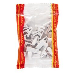 Зажим-ролик для пластмассового карниза белый (20 шт.) - фото 4