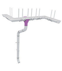 Воронка желоба Grand Line металлическая d125-90 мм белая RAL 9003 - фото 5