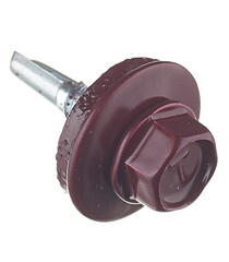 Саморезы кровельные с буром 19х5,5 мм металл-металл красное вино RAL 3005 (70 шт.) - фото 3