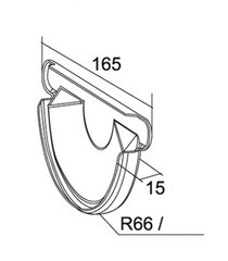 Заглушка желоба Grand Line металлическая d125 мм белая RAL 9003 - фото 5