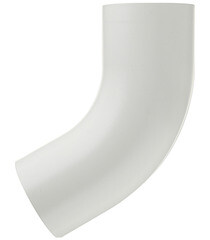 Изображение товара Колено трубы Grand Line металлическое d90 мм 60° белое RAL 9003