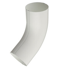 Колено трубы Grand Line металлическое d90 мм 60° белое RAL 9003 - фото 5