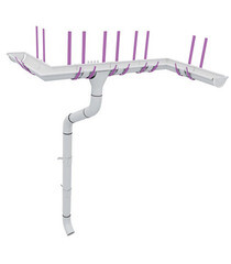 Кронштейн желоба Grand Line металлический d125 мм 210 мм белый RAL 9003 - фото 2