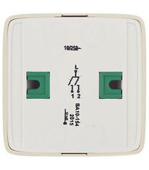 Выключатель Hegel Alfa двухклавишный накладной слоновая кость с подсветкой (ВА10-154-01) - фото 3