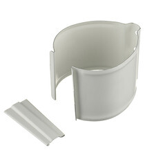 Изображение товара Кронштейн хомут труб Grand Line металлический на кирпичную стену d90 мм белый RAL 9003 с крепежом