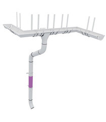 Труба водосточная Grand Line металлическая d90 мм 3 м белая RAL 9003 - фото 5