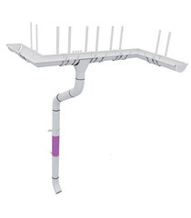 Труба водосточная Grand Line металлическая d90 мм 3 м коричневая RAL 8017 - фото 3