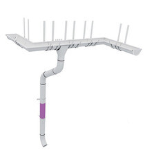 Труба водосточная Grand Line металлическая d90 мм 1 м белая RAL 9003 - фото 5