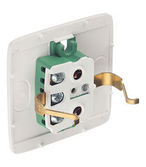 Розетка Hegel Alfa накладная сосна со шторками (РА16-114-02) - фото 2