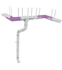 Угол желоба Grand Line металлический внешний d125 мм 90° белый RAL 9003 - фото 4