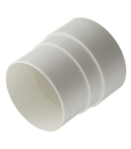 Муфта водосточной трубы Vinylon пластиковая соединительная d90 мм белая RAL 9003