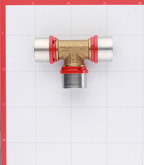 Тройник Tiemme 32(пресс) х 32(пресс) х 32(пресс) - фото 2