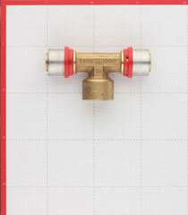 Тройник Tiemme 26(пресс) х 3/4 ВР(г) х 26(пресс) - фото 5