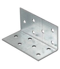 Уголок соединительный оцинкованный 40х40х80х2 мм - фото 1