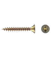 Изображение товара Саморезы универсальные 30x4,0 мм желтые (200 шт.)