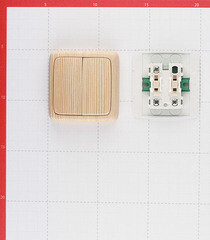 Выключатель Hegel Alfa двухклавишный накладной сосна (ВА10-153-02) - фото 3