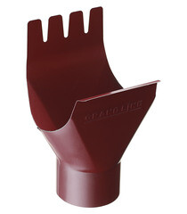 Изображение товара Воронка желоба Grand Line металлическая d125-90 мм красное вино RAL 3005