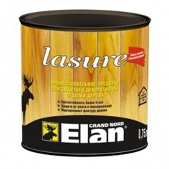 Средство для защиты и декоративной отделки дерева Lasure Elan бузина 0,75л