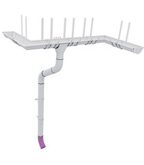 Колено стока Grand Line металлическое d90 мм красное вино RAL 3005 - фото 4