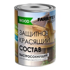 Пропитка Farbitex защитно-красящая для древесины быстросохнущая Профи Wood Сосна 3л