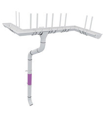 Труба водосточная Grand Line металлическая d90 мм 1 м красное вино RAL 3005 - фото 4