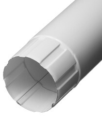 Изображение товара Труба водосточная Grand Line металлическая d90 мм 2,5 м белый RAL 9003