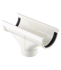 Воронка желоба Docke Lux пластиковая d140-100 мм пломбир RAL 9003