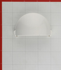 Заглушка желоба Docke Lux пластиковая d140 мм пломбир RAL 9003 - фото 3