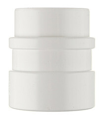 Муфта водосточной трубы Docke Lux пластиковая соединительная d100 мм пломбир RAL 9003 - фото 2