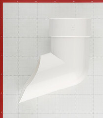 Колено стока Docke Lux пластиковый d100 мм пломбир RAL 9003 - фото 6