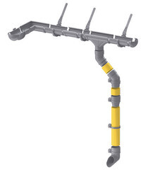 Труба водосточная Docke Lux пластиковая d100 мм 3 м пломбир RAL 9003 - фото 2