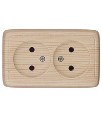 Изображение товара Розетка Hegel Alfa накладная сосна (РА16-143-02)