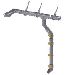 Хомут трубы Docke Lux пластиковый d100 мм пломбир RAL 9003 - фото 2