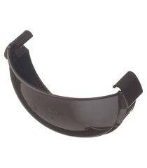 Заглушка желоба Docke Lux пластиковая d140 мм шоколад RAL 8019 - фото 1