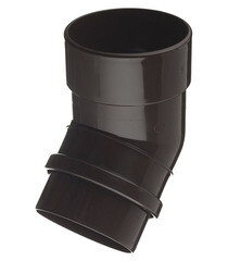 Изображение товара Колено трубы Docke Lux пластиковое d100 мм 45° шоколад RAL 8019