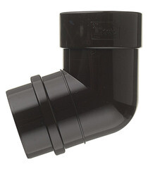 Колено трубы Docke Lux пластиковое d100 мм 72° шоколад RAL 8019 - фото 5