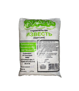 Известь-пушонка (гашеная) Diana 3 кг — купить в Санкт-Петербурге: цена ...