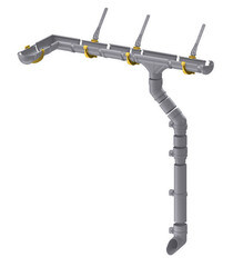 Кронштейн желоба Docke Lux пластиковый d140 мм шоколад RAL 8019 - фото 3