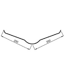 Ендова Ондулин коричневая 1 м - фото 3