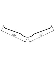 Ендова Ондулин красная 1 м - фото 3