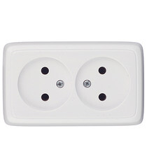 Изображение товара Розетка Hegel Alfa накладная белая (РА16-143)