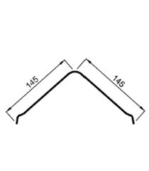 Щипец Ондулин зеленый 1 м - фото 3