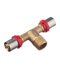 Изображение товара Тройник Tiemme 16(пресс) х 1/2 НР(ш) х 16(пресс)