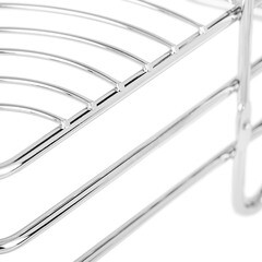 Полка для ванной ЧМЗ Стамбул угловая трехъярусная 222х222х720 мм металл хром (501-006-01) - фото 9