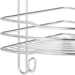 Полка для ванной ЧМЗ Стамбул угловая трехъярусная 222х222х720 мм металл хром (501-006-01) - фото 8